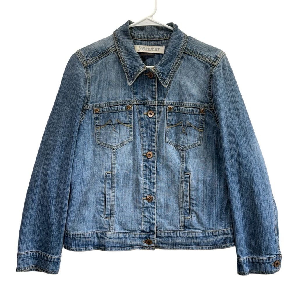 Jeanstar Academic NormCore Blue Jean Jacket 
Size L